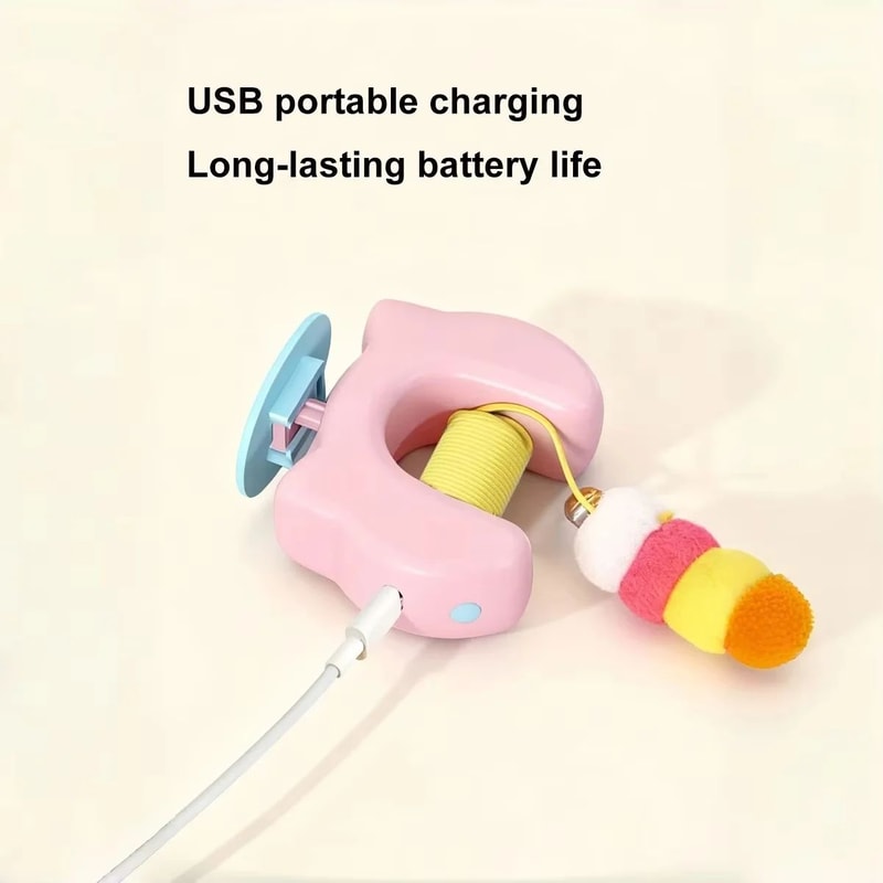 Rechargeable Flying Bird Interactive Cat Toy 1