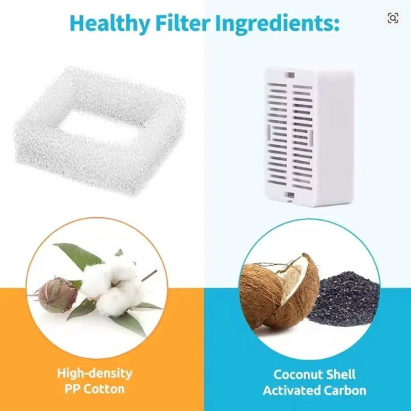 Cat Water Fountain Replacement Filter Set 6