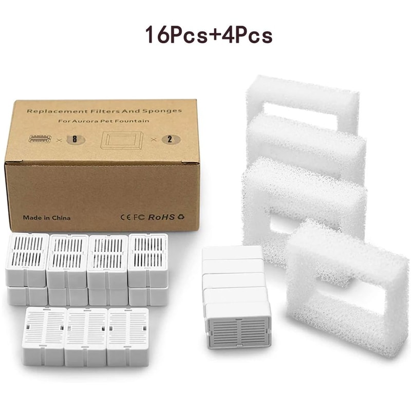 Cat Water Fountain Replacement Filter Set 8