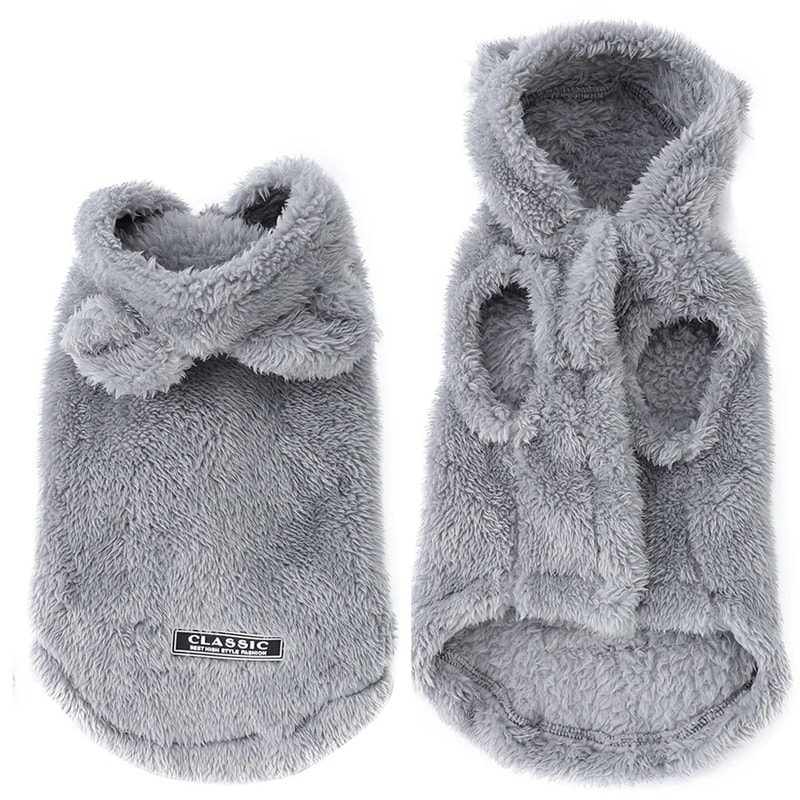 Warm Fleece Cat Hoodie Sweater For Small Pets 1