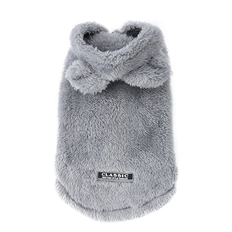 Warm Fleece Cat Hoodie Sweater For Small Pets 6