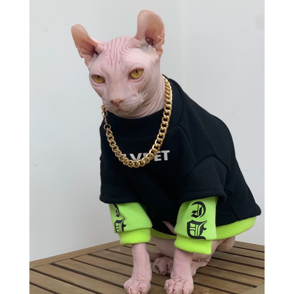 Warm Cotton Sweatshirt For Sphynx Cats 0