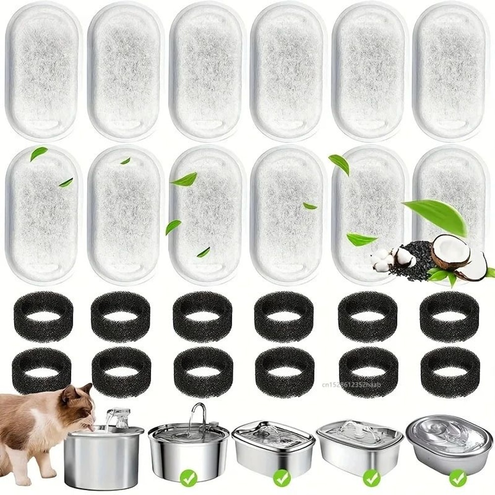 Activated Carbon Filters For Cat Water Fountain 0