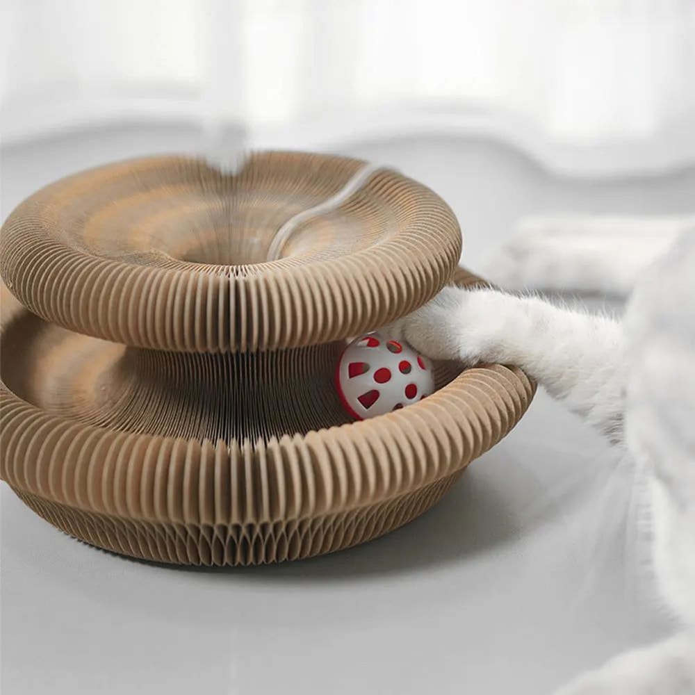 Foldable Corrugated Cat Scratching Toy Board 1