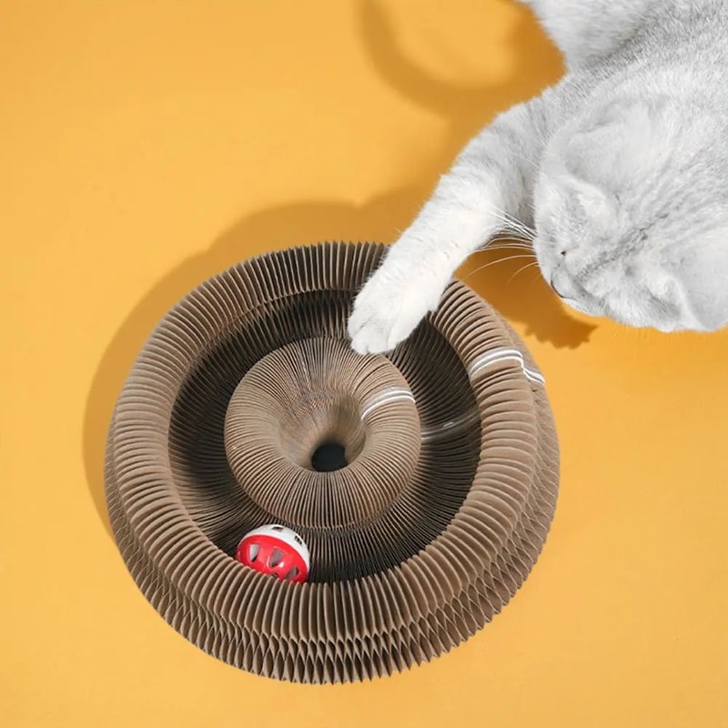 Foldable Corrugated Cat Scratching Toy Board 6