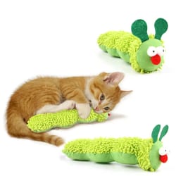 catnip silvervine caterpillar chew toy