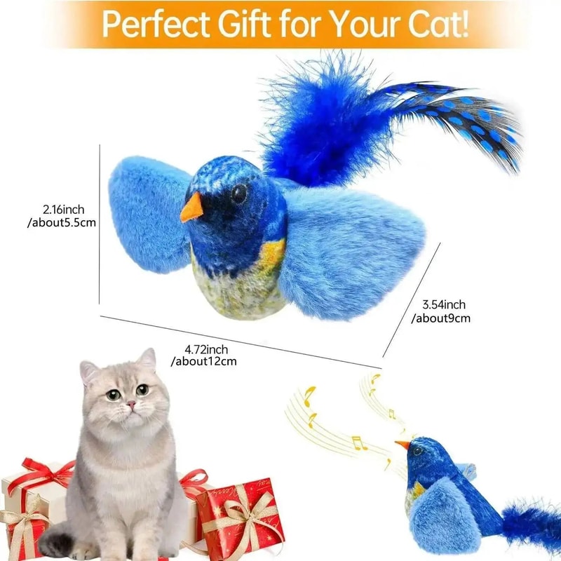 Interactive Hanging Bird Cat Teaser Toy 5