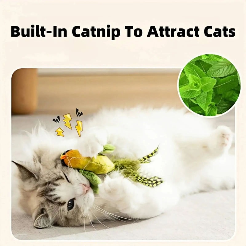 Interactive Hanging Bird Cat Teaser Toy 8