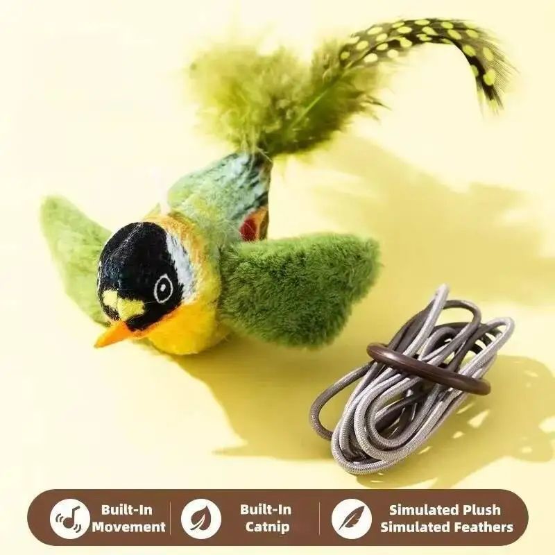 Interactive Hanging Bird Cat Teaser Toy 10