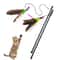 Interactive Feather Cat Teaser Wand Toy Rod 1