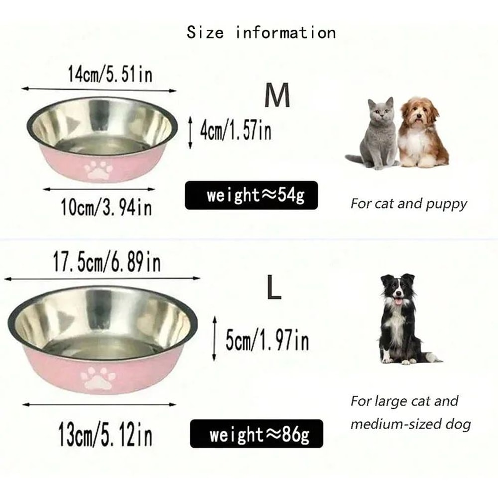 Stainless Steel Non Slip Pet Feeding Bowl 8