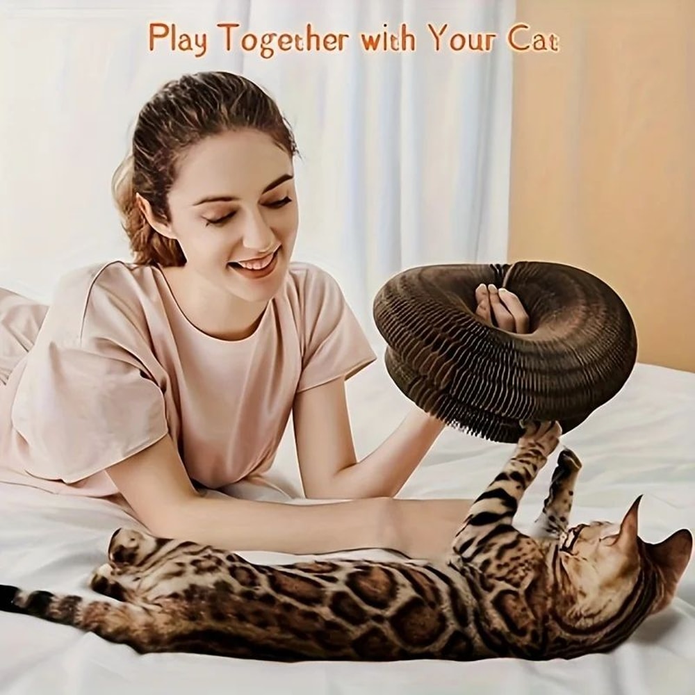 Twistable Cardboard Cat Scratcher Toy 7