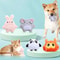 Plush Cartoon Animal Mouse Pet Toy 0