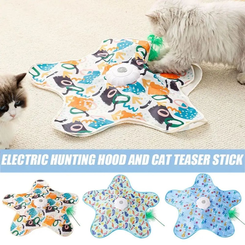 Automatic Turntable Interactive Cat Feather Toy 5