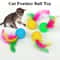 Colorful Feather Golf Ball Interactive Cat Toy 0