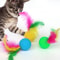 Colorful Feather Golf Ball Interactive Cat Toy 1