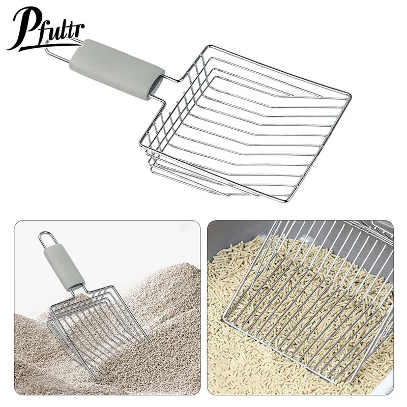 Heavy Duty Stainless Steel Cat Litter Scoop 0