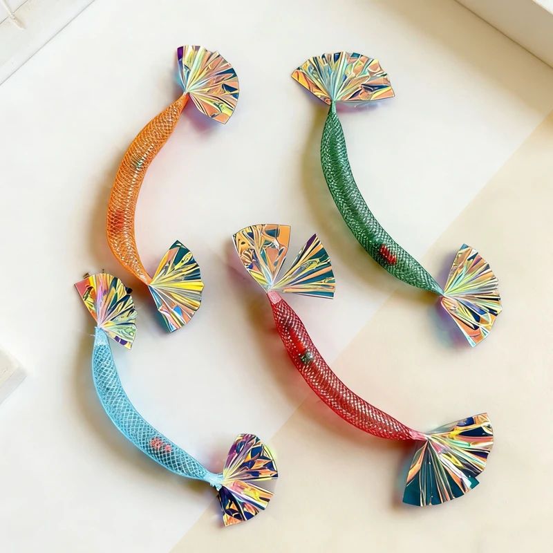 Mesh Shrimp Interactive Cat Toy Set 3