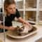 Oval Corrugated Cat Scratcher Bed And Furniture Protector 4
