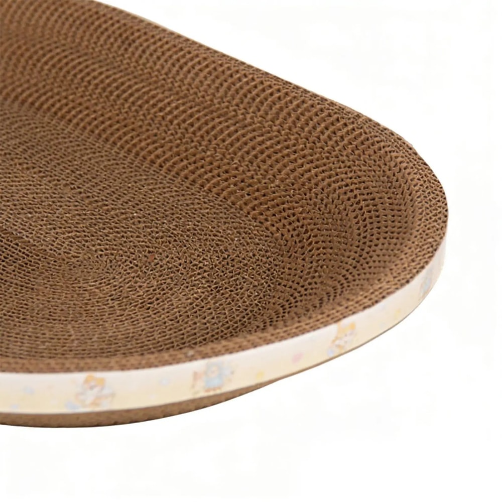 Oval Corrugated Cat Scratcher Bed And Furniture Protector 7