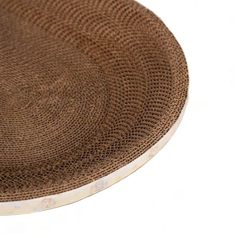 Oval Corrugated Cat Scratcher Bed And Furniture Protector 9