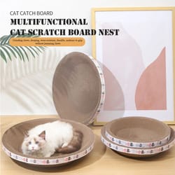 corrugated cat scratcher bed and claw grinding lounge