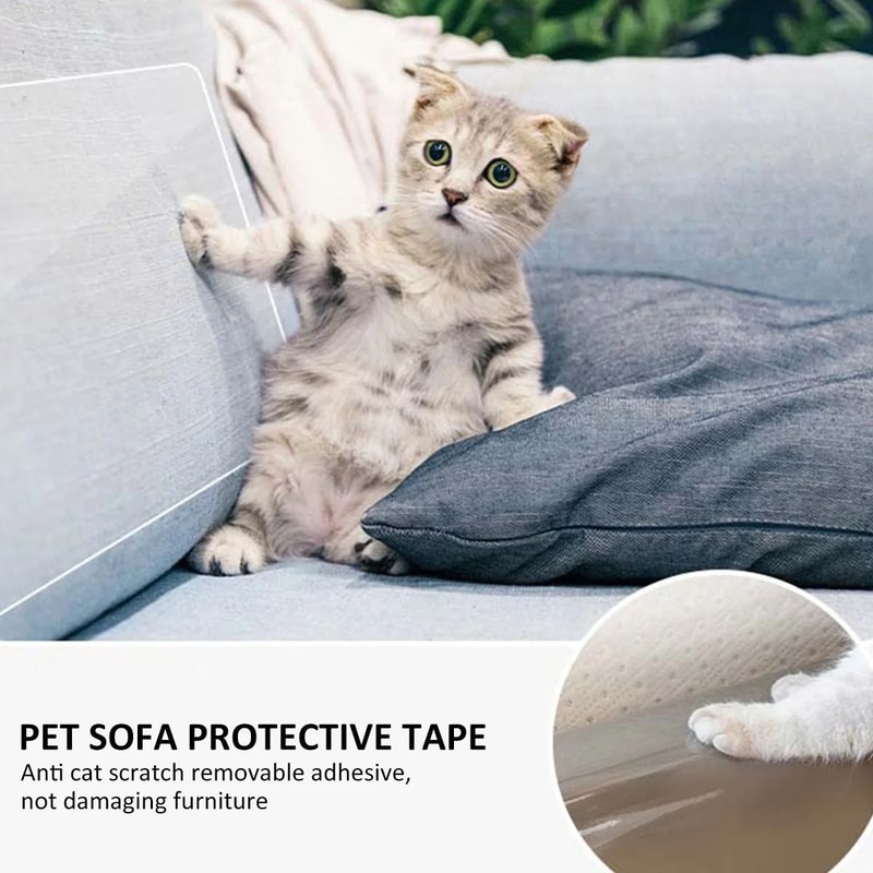 Transparent Cat Scratch Deterrent Training Tape 2