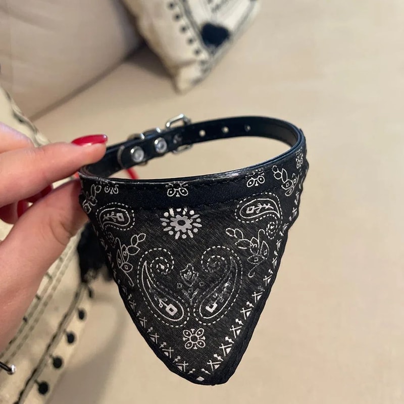 Cute Adjustable Pet Bandana Collar For Cats And Puppies 5