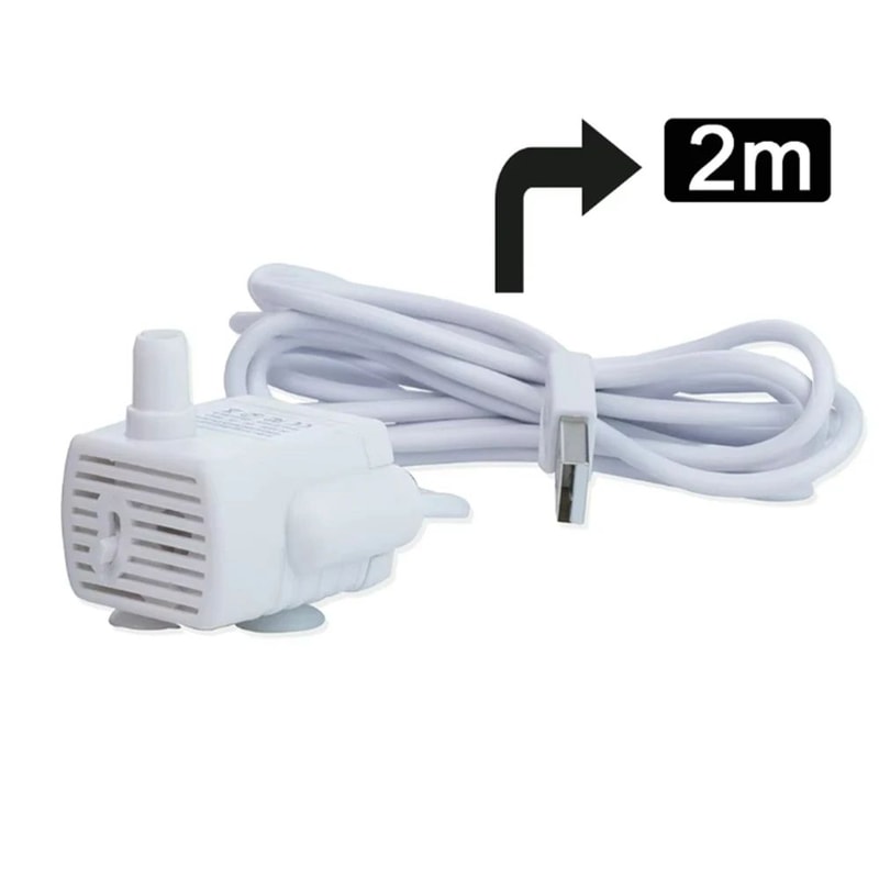 USB LED Pet Water Fountain Replacement Pump 14