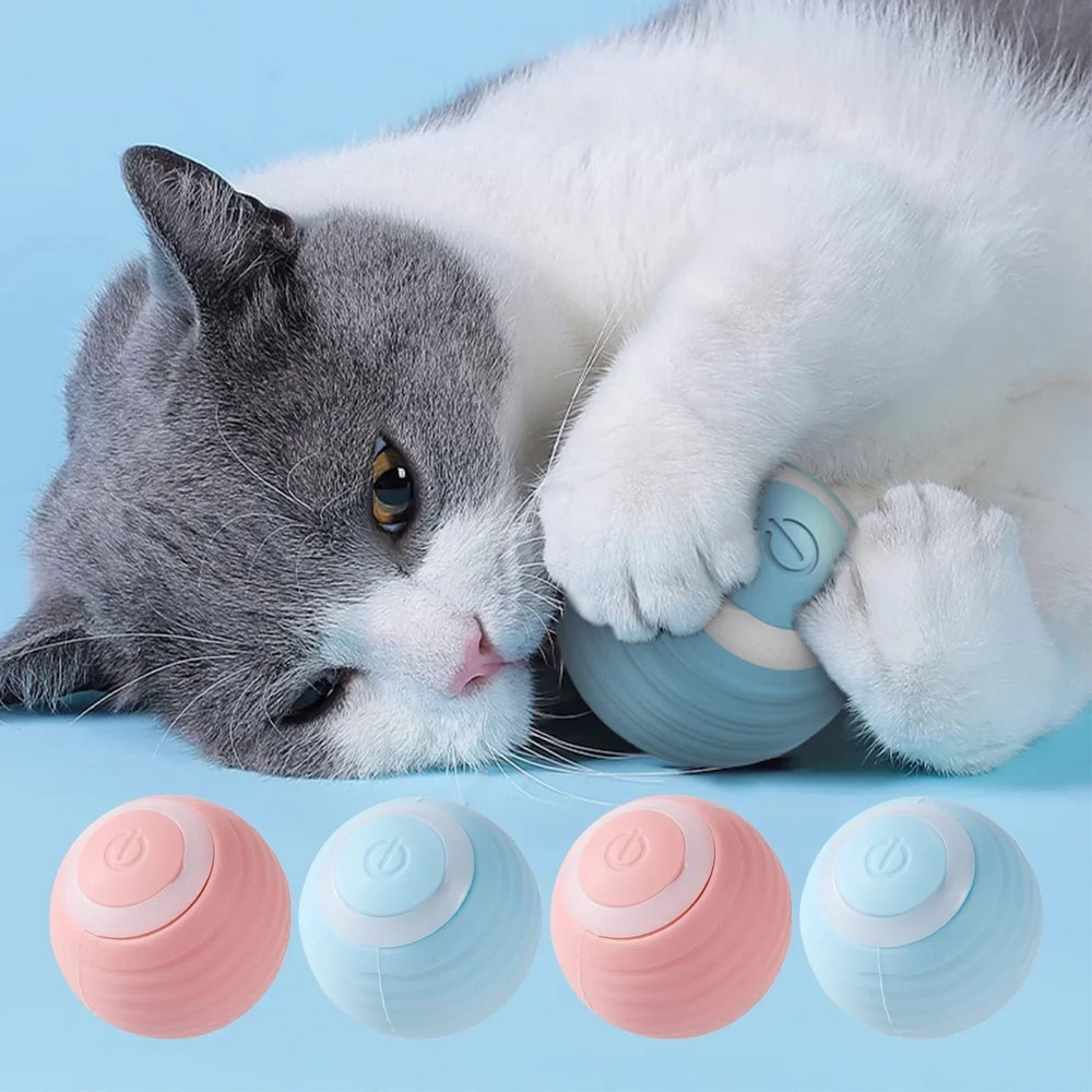 Rechargeable Interactive Rolling Cat Ball Toy 6