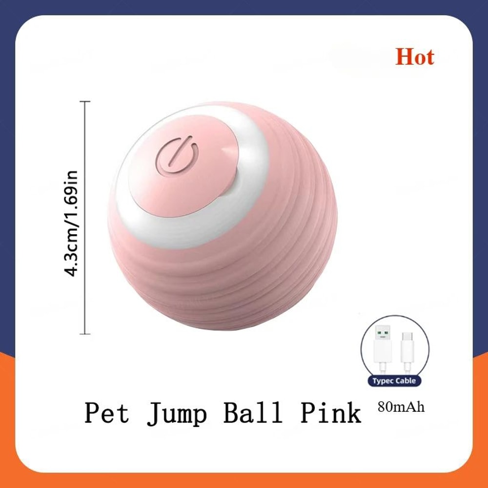 Rechargeable Interactive Rolling Cat Ball Toy 7