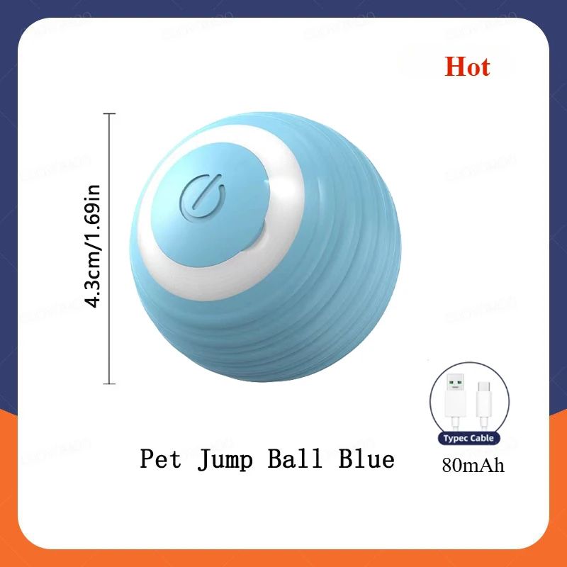Rechargeable Interactive Rolling Cat Ball Toy 8