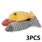 3PCS Fish Catnip Interactive Kicker Toy Set 6