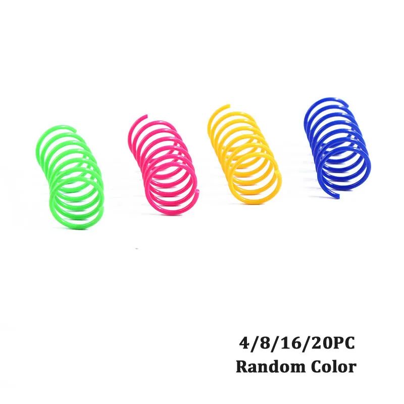 Colorful Spiral Spring Interactive Cat Toy 9