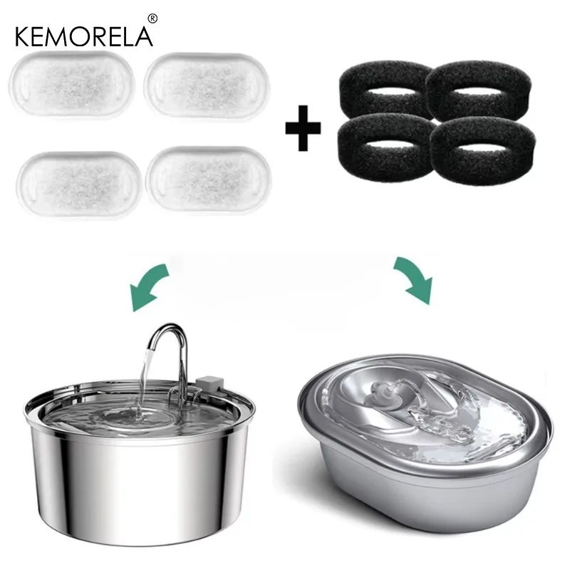 Activated Carbon Replacement Filters For Pet Water Fountain 4