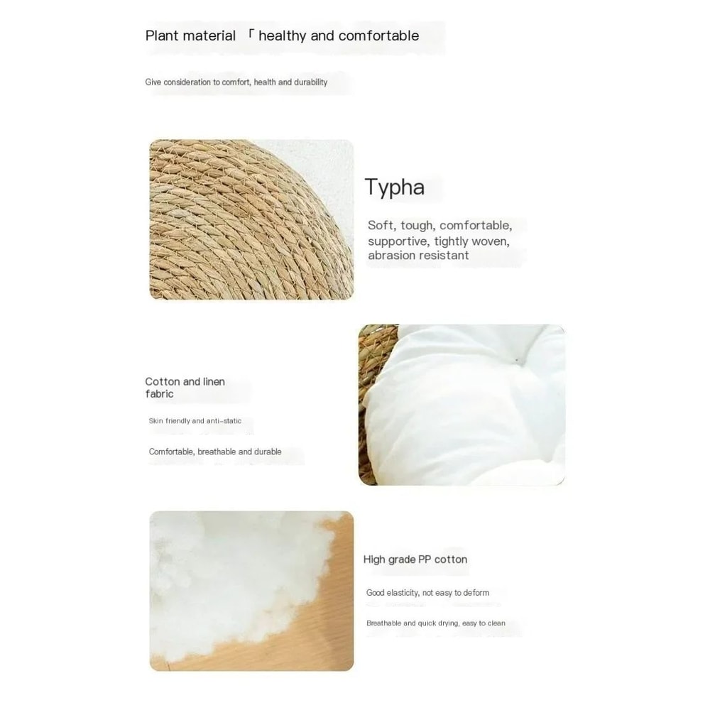 Hand Woven Rattan Cat Nest Bed 8