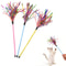 Colorful Soft Tube Cat Teaser Wand Toy 0
