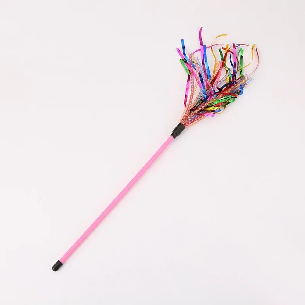 Colorful Soft Tube Cat Teaser Wand Toy 5