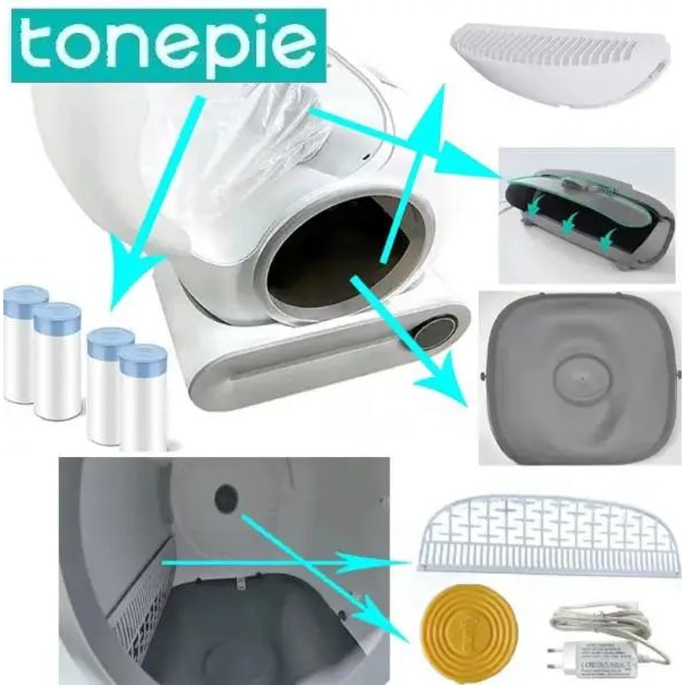 TONEPIE Automatic Cat Litter Box Replacement Accessories 0