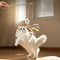 Wooden Tortoise Cat Teaser Stick Toy With Bell 1