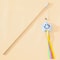 Wooden Tortoise Cat Teaser Stick Toy With Bell 4
