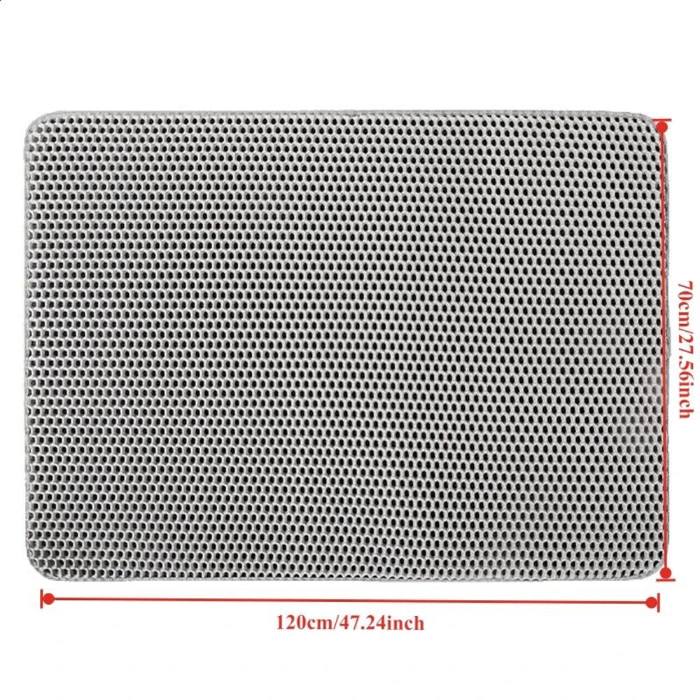 Waterproof Double Layer Cat Litter Box Trapping Mat 7