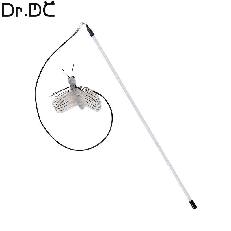 Dragonfly Feather Interactive Cat Wand Toy 4
