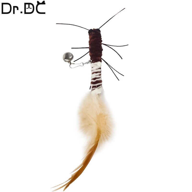 Dragonfly Feather Interactive Cat Wand Toy 5