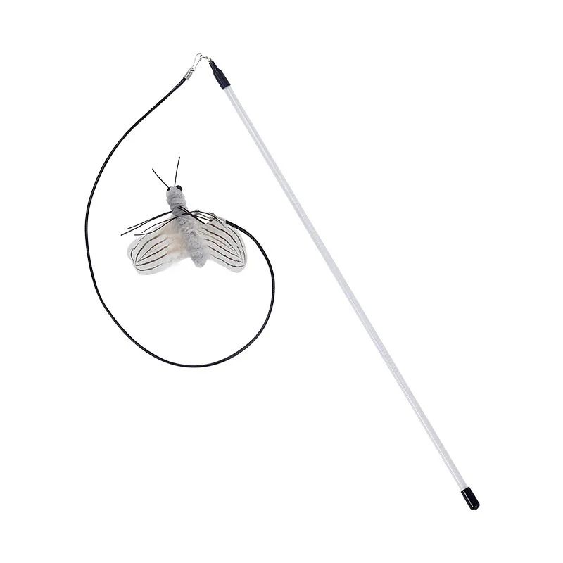 Dragonfly Feather Interactive Cat Wand Toy 7