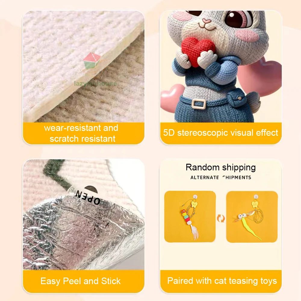 Self Adhesive Cat Couch Corner Scratch Protector Mat 4