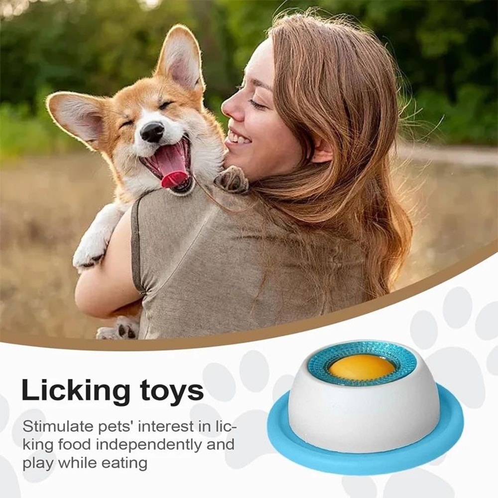 Yogurt Lick Mat Slow Feeder Bowl For Pets 2