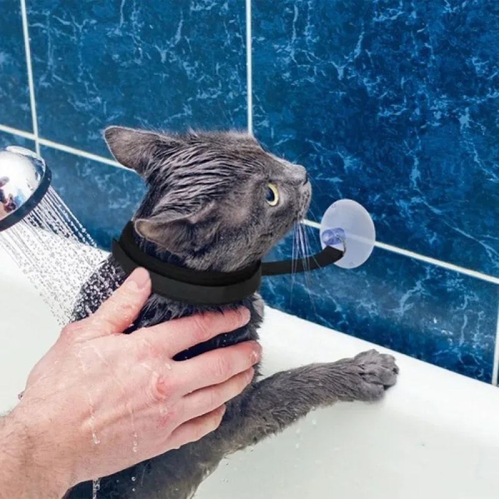 Pet Bathing Shower Fixing Collar Holder 3