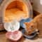 3PCS Non Slip Shallow Cat Food And Water Bowl Set 1