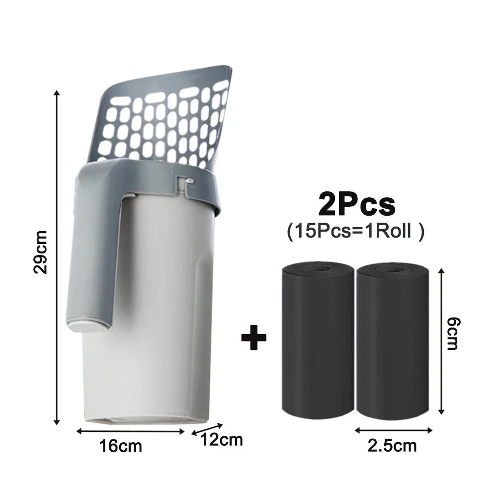 Self Cleaning Cat Litter Scoop With Refill Bags 7